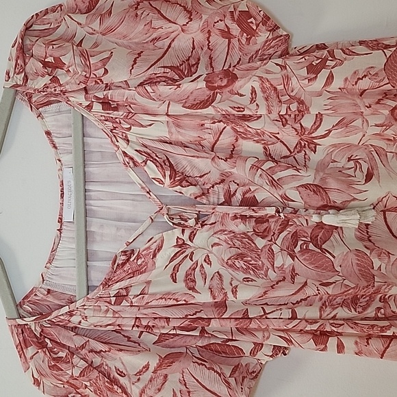 Olivaceous  Floral Print Dress with Tassel Tie Size Large - Picture 15 of 16